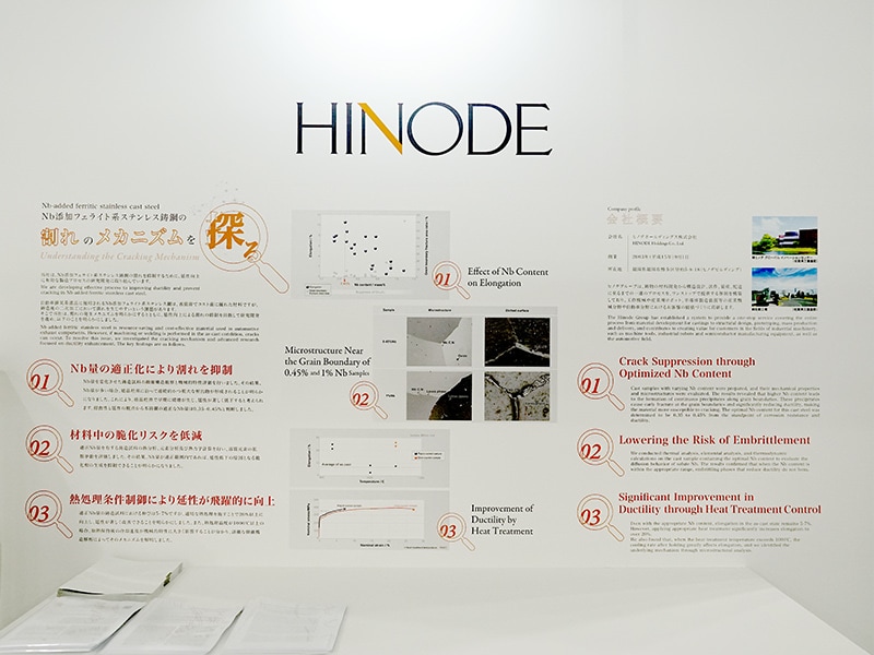 ブース内展示：ヒノデホールディングス
